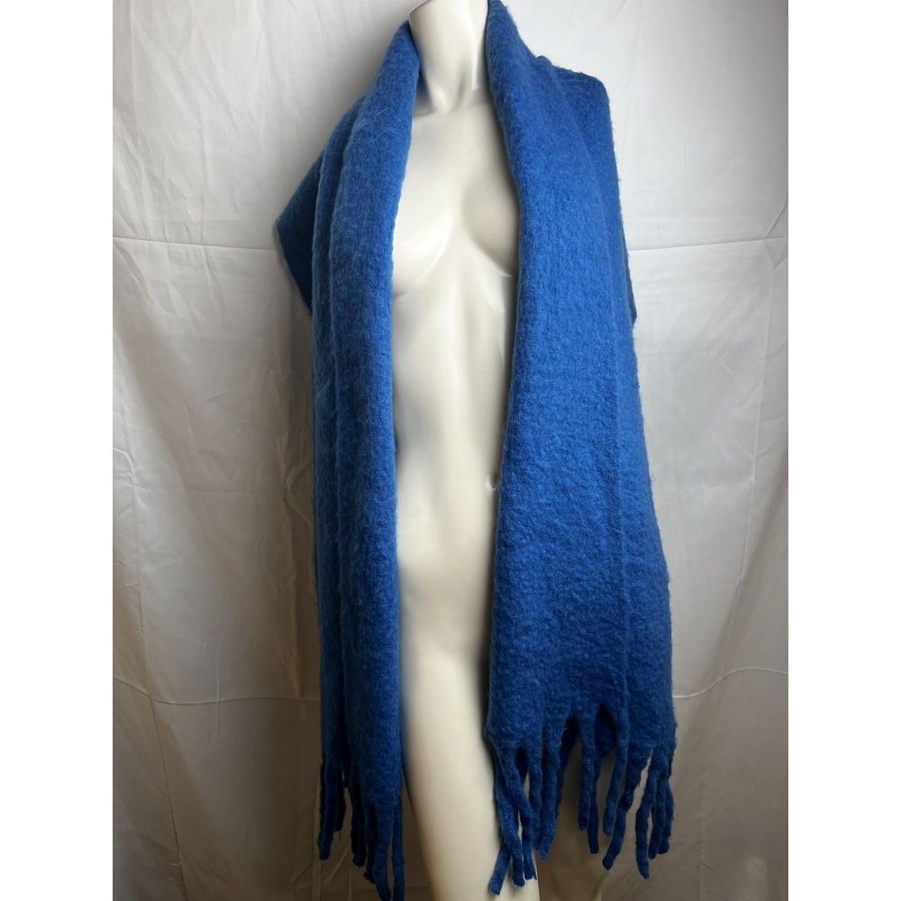 compania fantastica acrylic scarf‎ blue 84"x20"